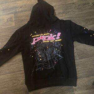 Black Hoodie with Vibrant Graphics